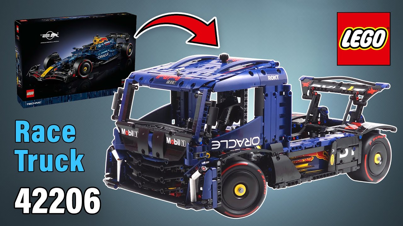 LEGO Technic Race Truck MOC (1615 pcs)[42206] Alternate Build for Oracle Red Bull Racing RB20 F1 Car