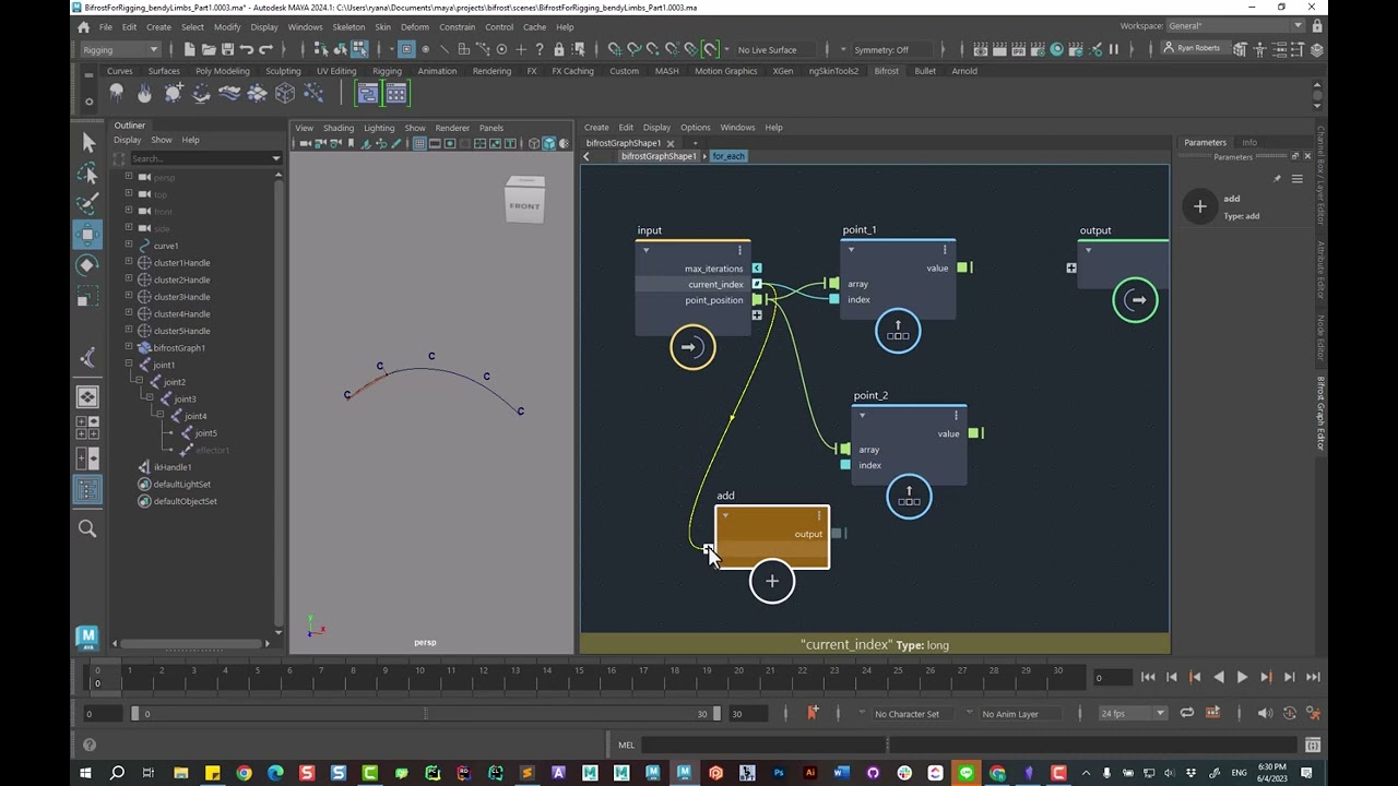 Maya Bifrost for Rigging - Bendy Limbs Part1