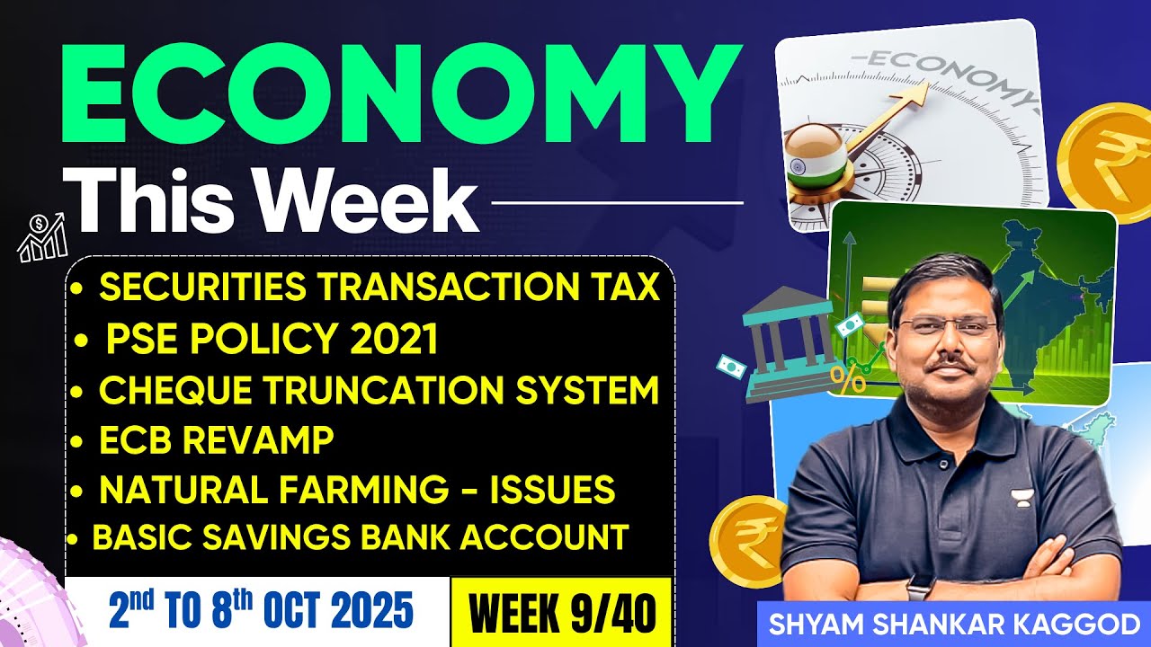 Economy This Week: Weekly Current Affairs for UPSC Prelims & Mains 2026 | Shyam Kaggod | IAS Exam