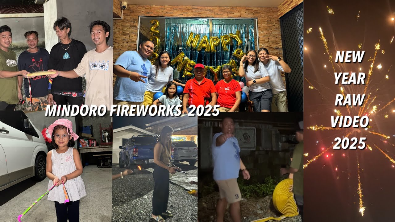PHILIPPINES NEW YEAR EVE CELEBRATION 2025 RAW VIDEO #philippines  #fireworks #salubong #happynewyear