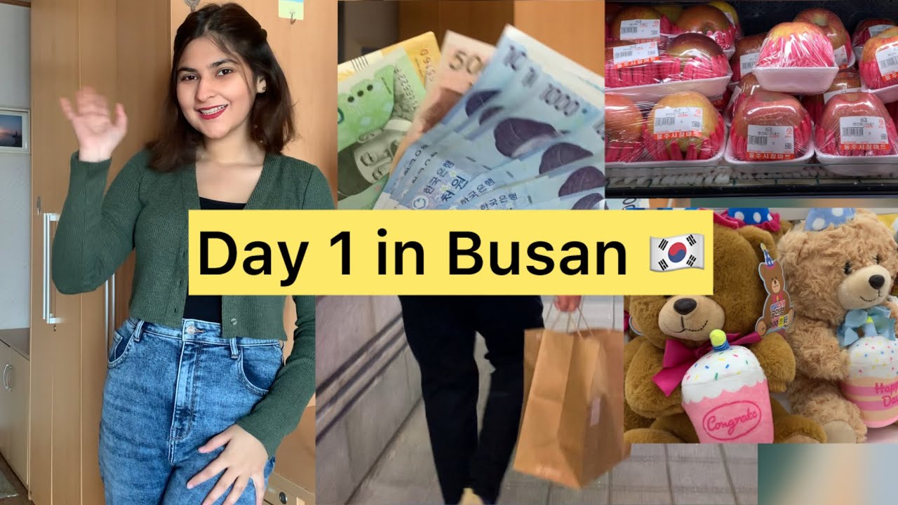 Day 1 in South Korea | Shopping in Korea #vlog #southkorea #busan #daiso