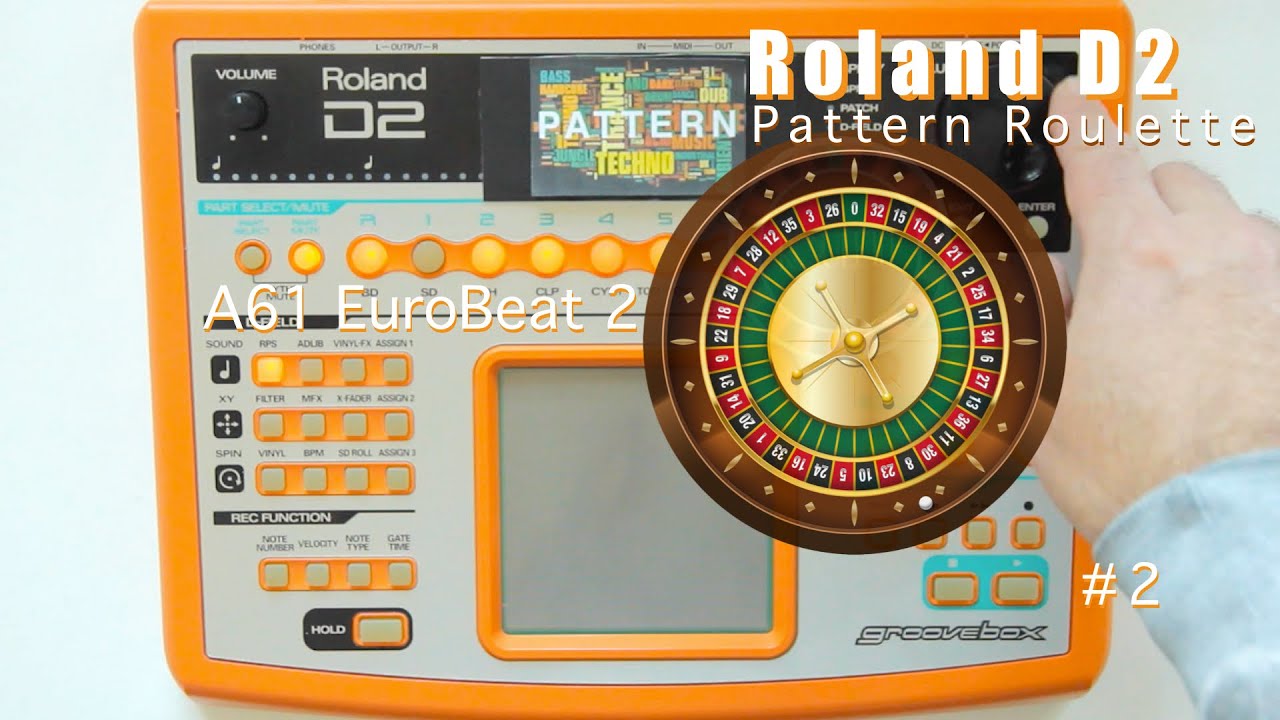 Pattern Roulette #2 Roland D2 Groovebox - A61 EuroBeat 2