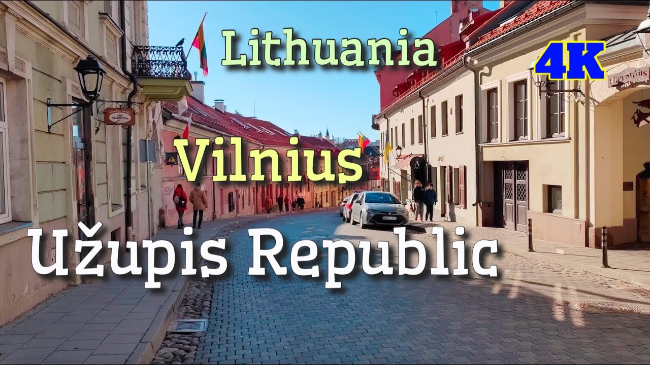 Влог Литвы: Вильнюсская Республика Ужупис 4K #vilnius #uzupis #lihuania...