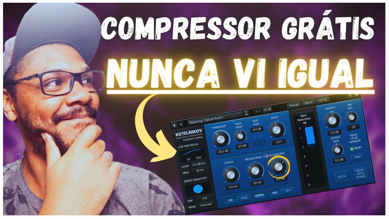PLUGIN GRÁTIS TDR KOTELNIKOV   O Compressor FREE mais Completo para sua MIXAGEM e MASTERIZAÇÃO