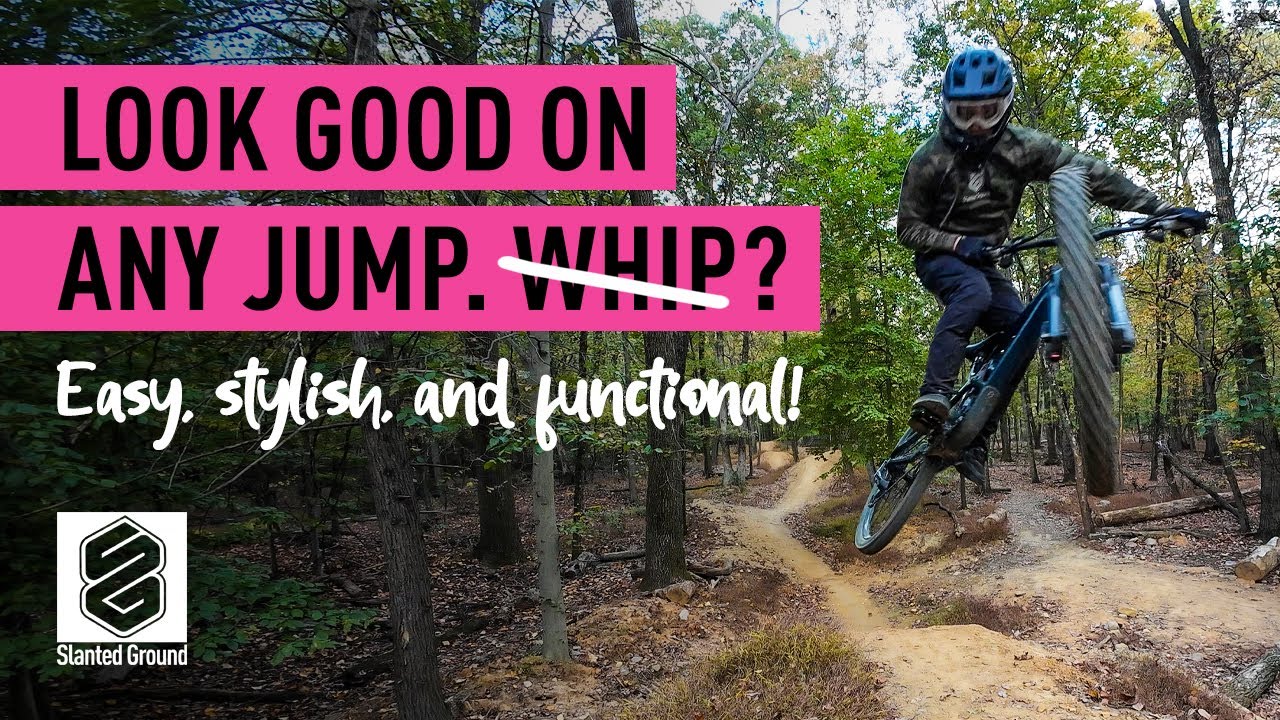 The easiest way to look good jumping a bike - not a whip #mtb #mountainbike #howto