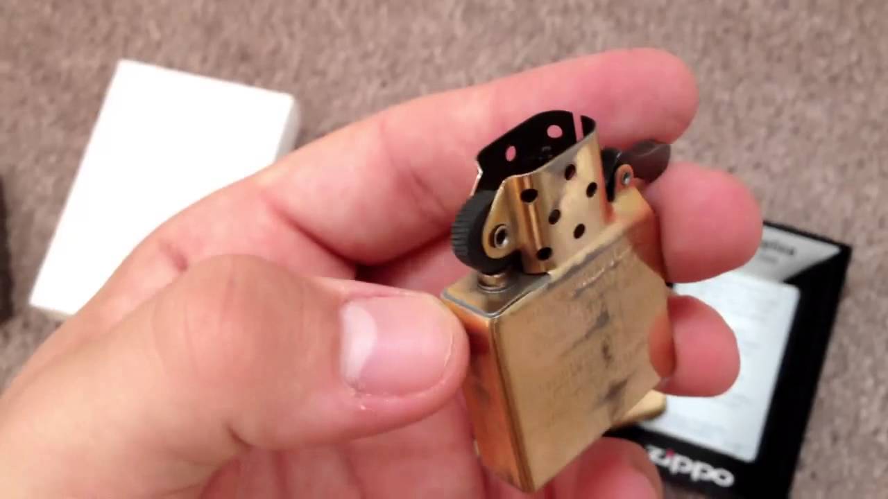Zippo 1941 Replica Brushed Brass Unboxing