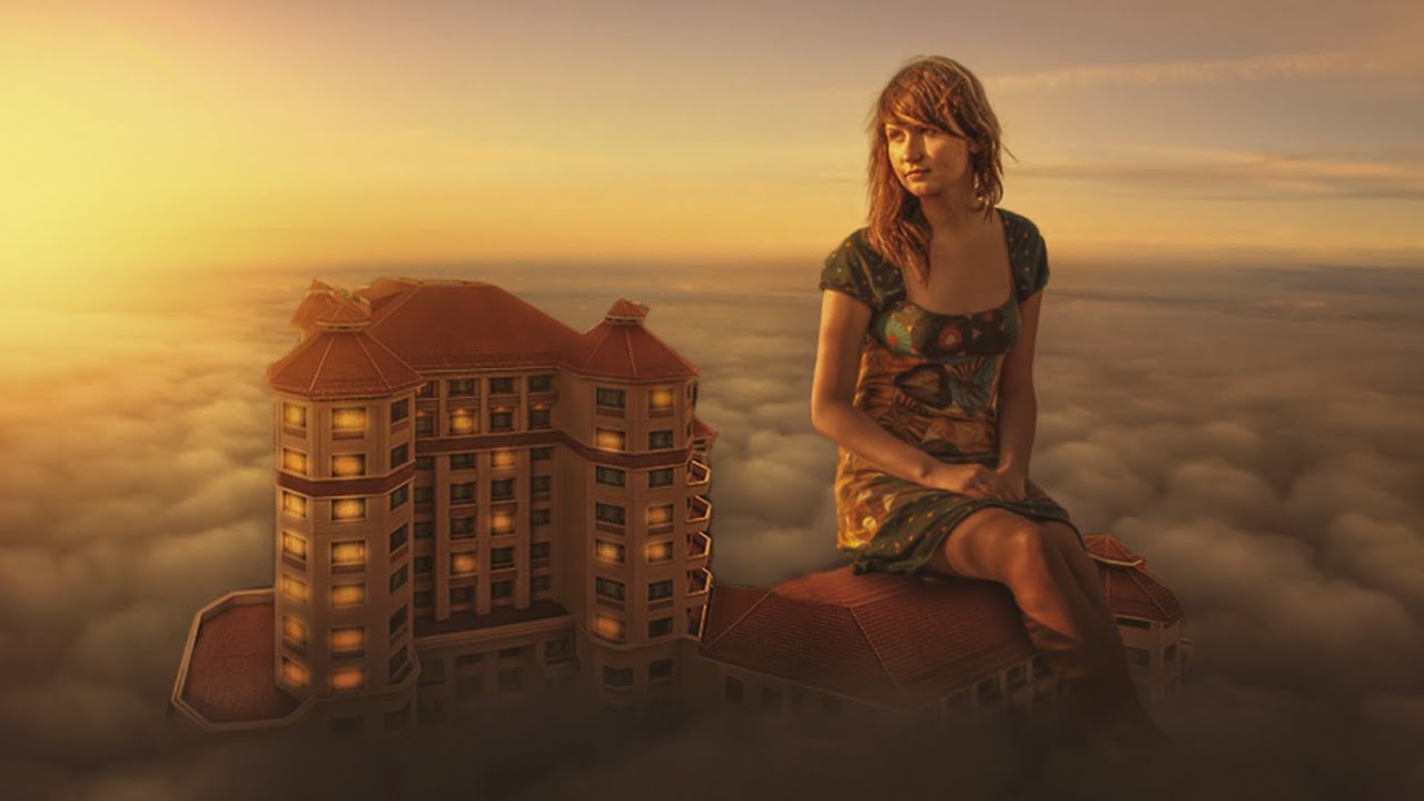 Photoshoop CC Tutorials | Photo Manipulation & Editing | Girl over clouds