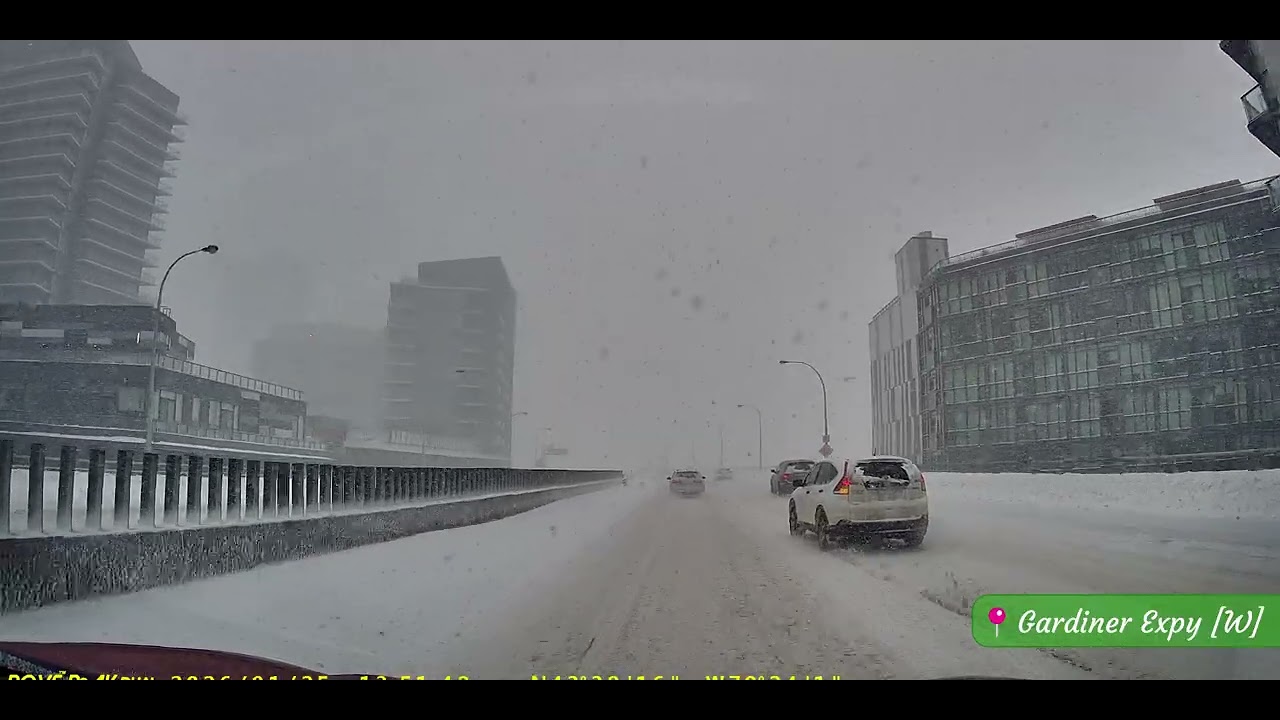 Driving in Toronto's most dangerous snowstorm in years