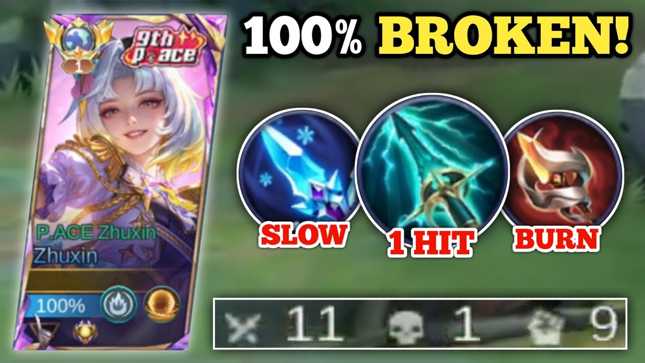 ZHUXIN 100% BROKEN BUILD AND EMBLEM 2026! (1 hit delete!💀) ZHUXIN GAMEPLAY -MLBB