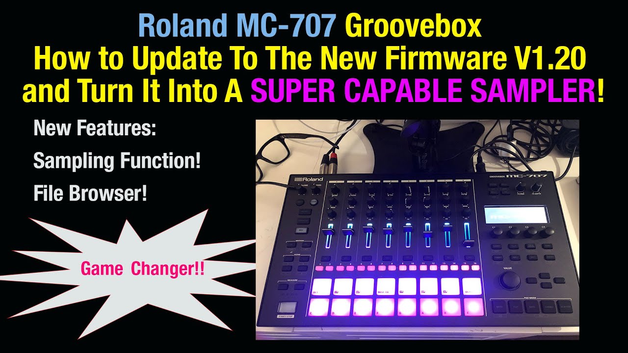 Roland MC-707 How To Update To New Firmware And Turn It Into A Super Capable Sampler!