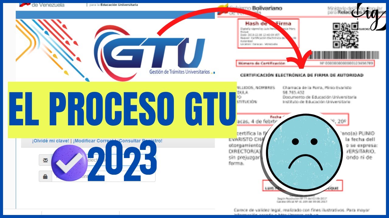PROCESO GTU 2023 ¿Como LEGALIZAR TITULO Y DOCUMENTOS UNIVERSITARIOS en Venezuela?