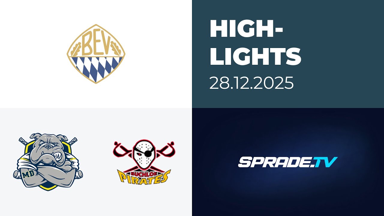 28.12.2025 - Highlights - Schweinfurt Mighty Dogs vs. ESV Buchloe