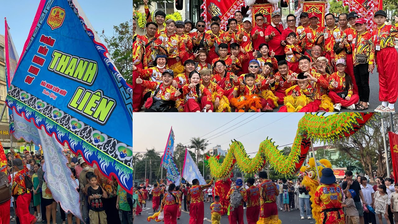 Diễu Hành Rước Cộ Bà Thiên Hậu Bình Dương 2026 - Đoàn Hải Nam Kim Sư Thanh Liên