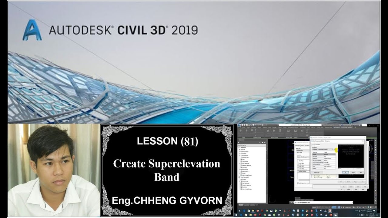 81.Create Superelevation Band