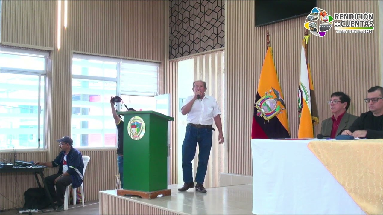 Rendición de Cuentas 2024 del Ing. Marcelo Arellano Concejal de Echeandía y su alterna
