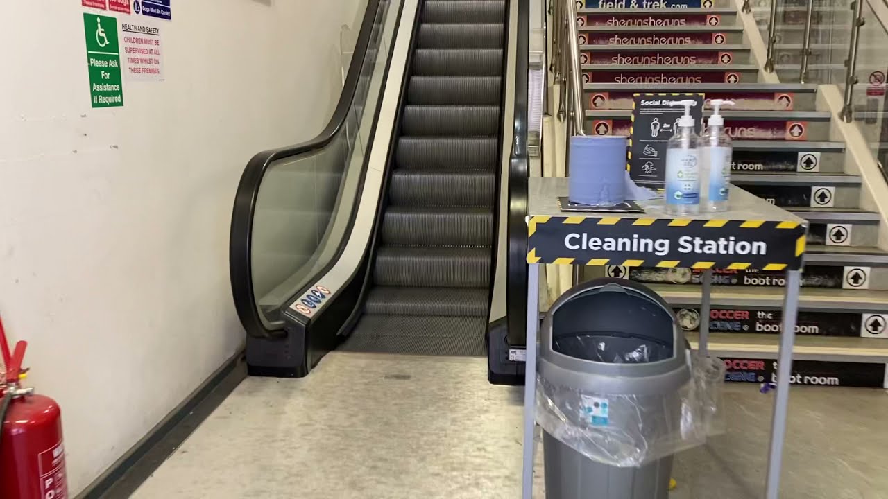 KONE Up Escalator at Sports Direct in West Walk Shopping Centre in Yate