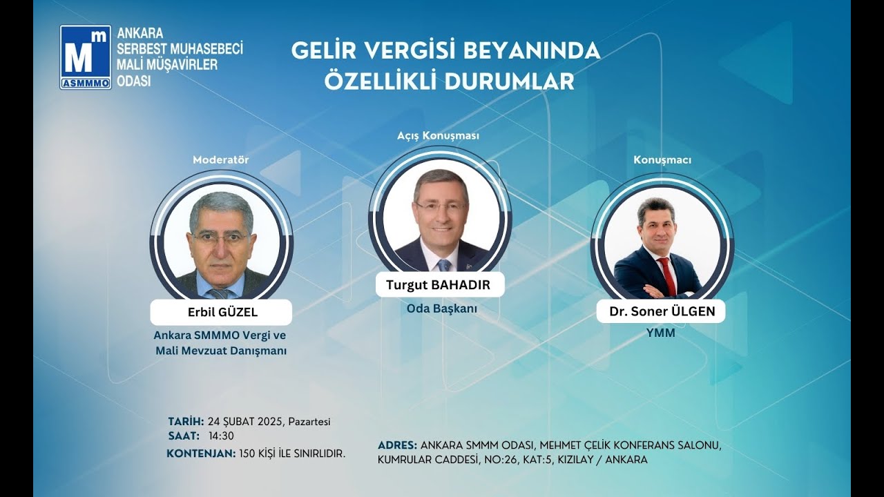 GELİR VERGİSİ BEYANINDA ÖZELLİKLİ DURUMLAR