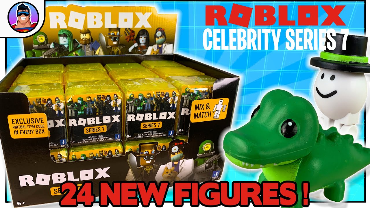 Roblox Celebrity Series 7 Unboxing and Virtual Items!   |   24 NEW FIGURES!