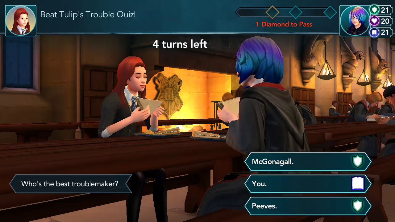 MEAL WITH TULIP KARASU HARRY POTTER HOGWARTS MYSTERY