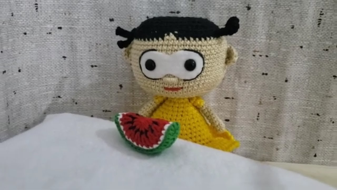 💧Mini Melancia em Amigurumi