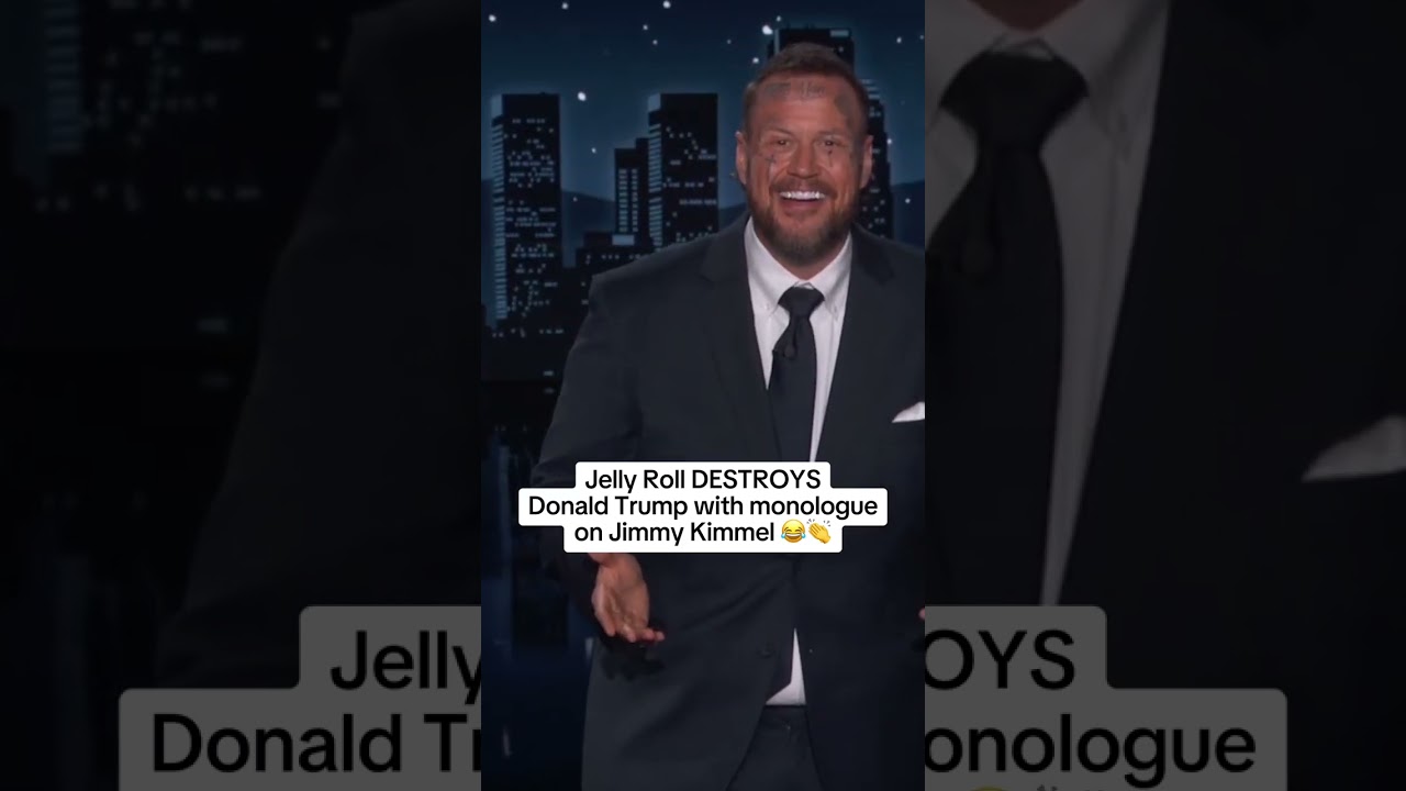 Jelly Roll DESTROYS Trump on Jimmy Kimmel #jellyroll #trump #democrat
