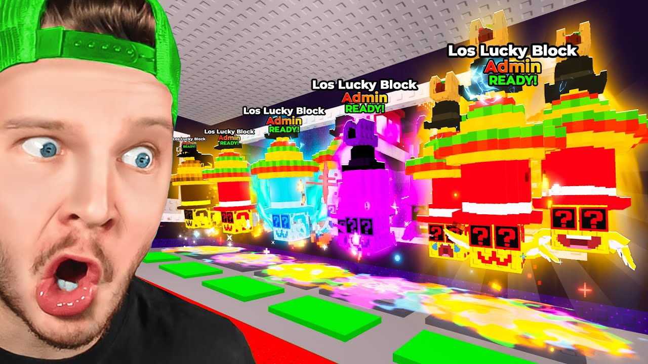 I opened 100 new ultra-cheated Los Lucky Blocks!