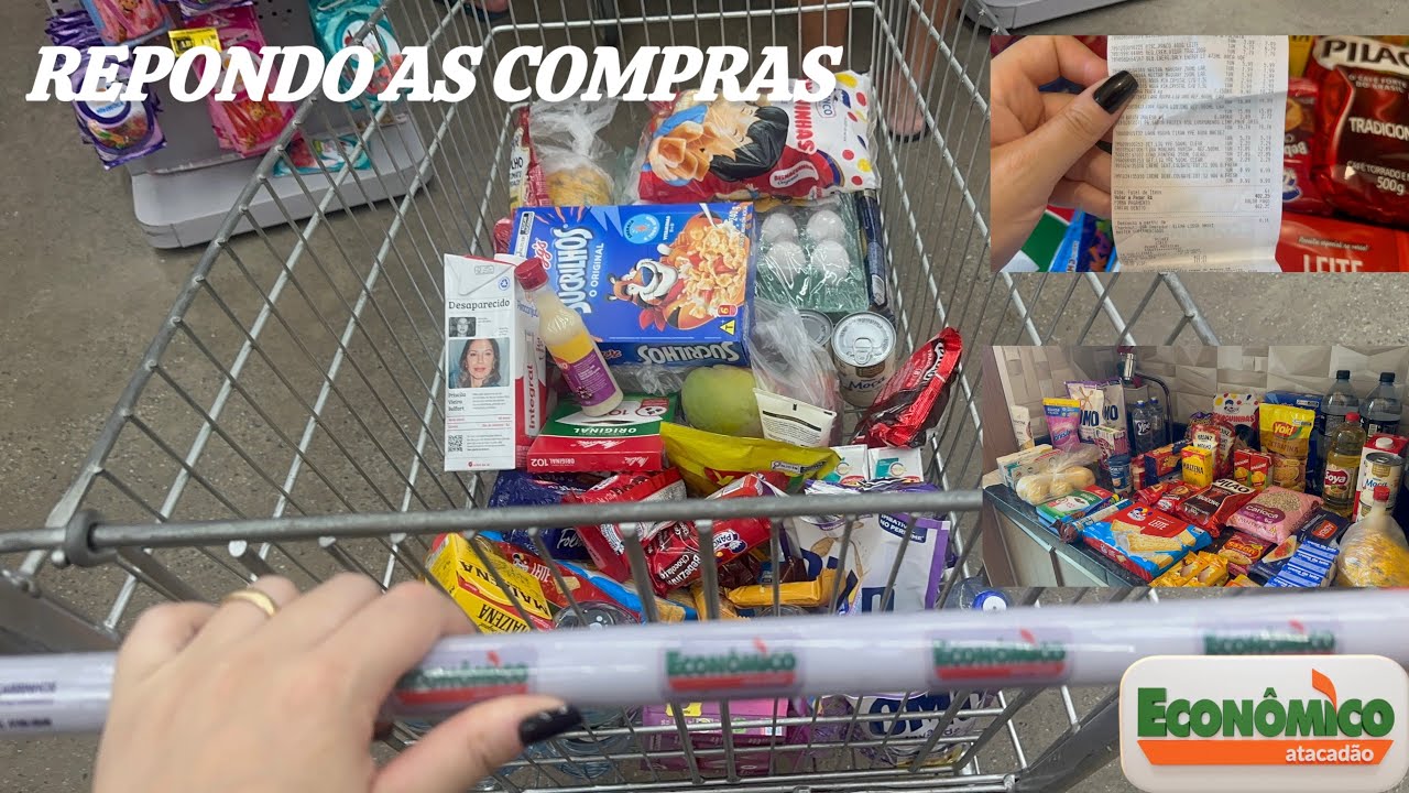 REPOSIÇÃO DO MÊS DE MARÇO MERCADO ECONÔMICO 🛒💳