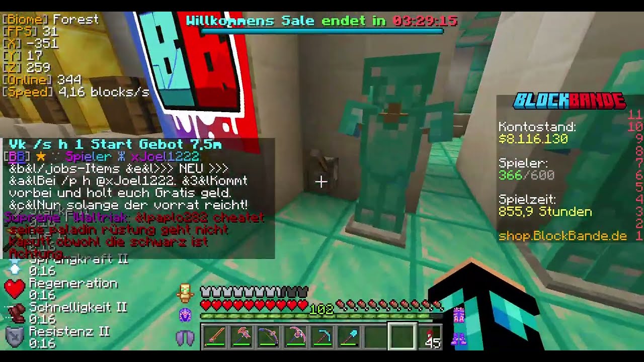 Ich spielen zum ERSTEN MAL blockbande nachdem UPDATE❤️❤️😱