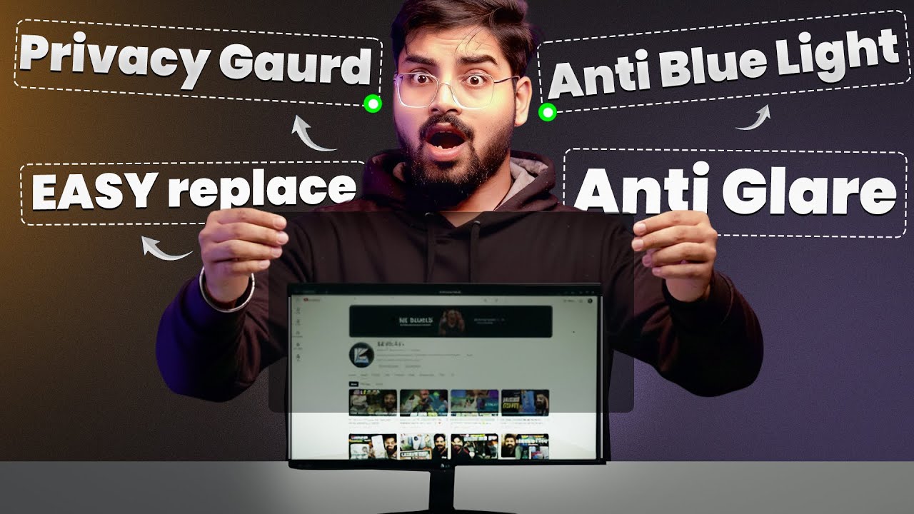 Monitor Privacy Screen Guard &ndash; India&rsquo;s #1 | Pxin.in | Anti-Glare + Anti UV & Anti Blue light