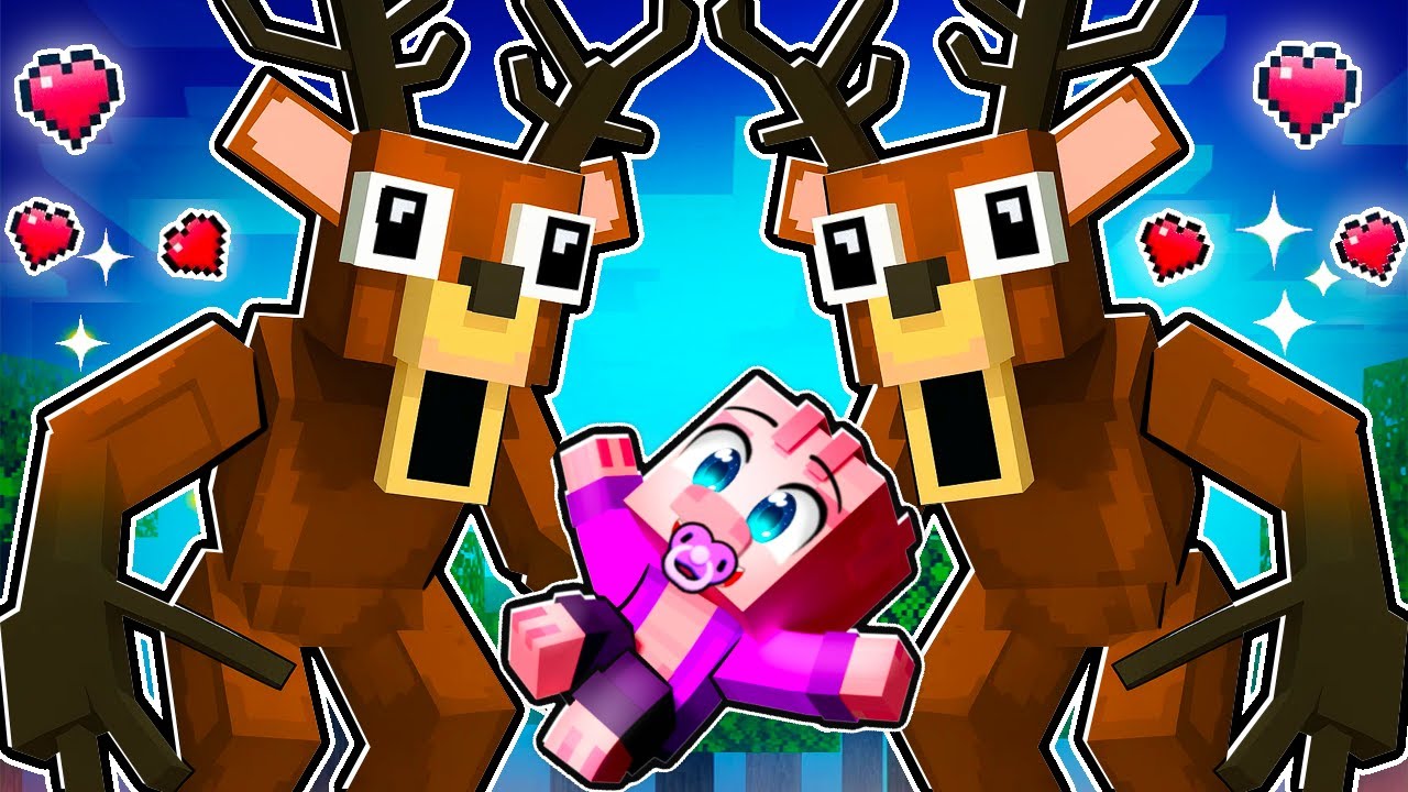 Jsem ADOPTOVANÝ JELENEM z 99 NOCÍ v LESE v Minecraftu!