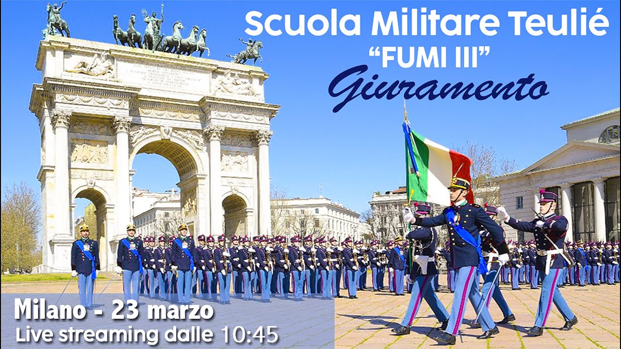 Scuola Militare Teulié – Giuramento degli Allievi del corso 