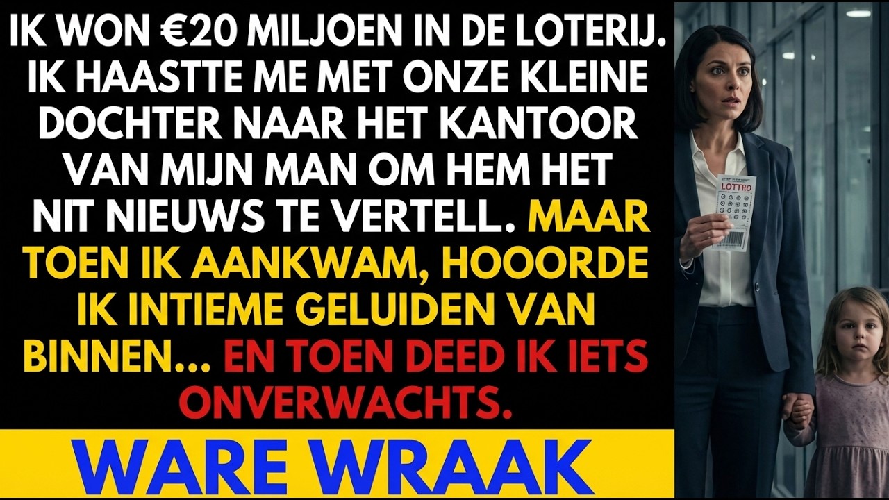 Ik won $20M en rende naar mijn man met onze dochter—achter de deur hoorden we iets
