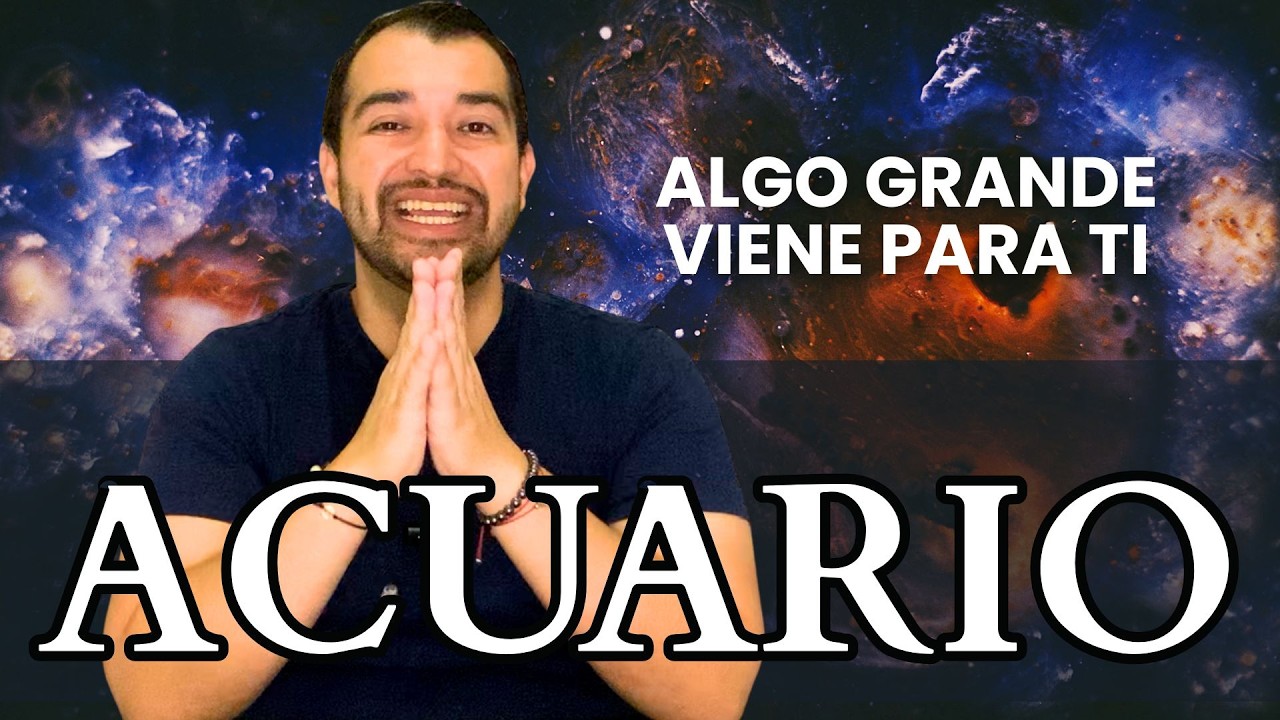 ACUARIO: ¡PREPÁRATE YA! ♒ ALGO GIGANTE VIENE: TU RUEDA DEL DESTINO GIRÓ