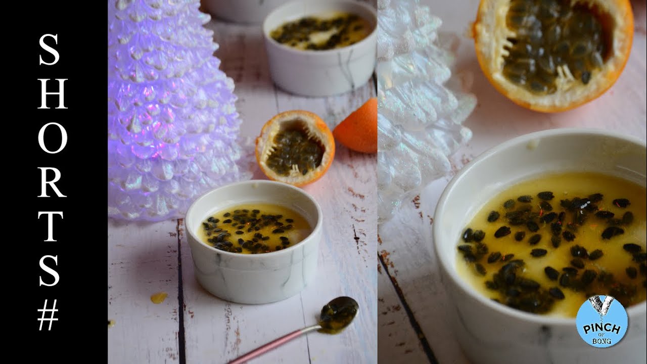 Passion fruit mousse recipe- maracuza #short #shorts