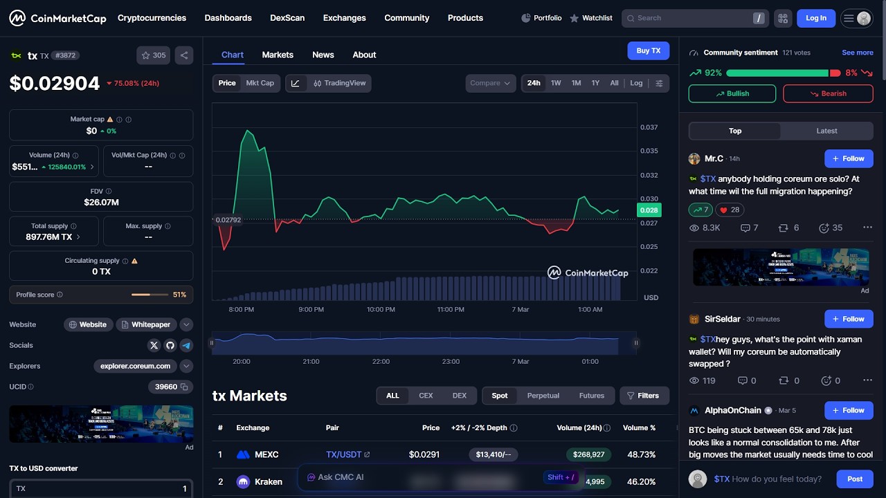 Является ли токен TX ($TX) законным или это мошенничество?