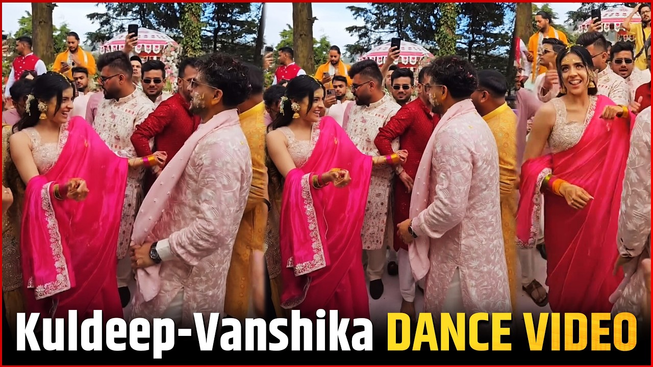 Kuldeep Yadav DANCE With Wife Vanshika Chadha On Just Chau Chau Song