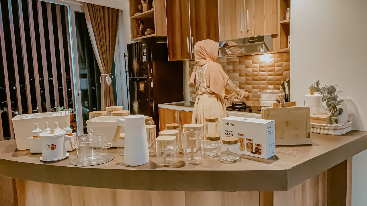 PERALATAN DAPUR YANG LAGI HITS SERBA PUTIH & KAYU , PANCI & TOPLES KACA | MEMASAK MENU MUSIM HUJAN