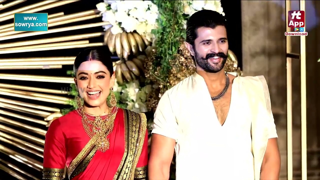 Vijay Deverakonda & Rashmika Mandanna with Family Visuals ❤️ | #virosh Wedding Reception #hindisong