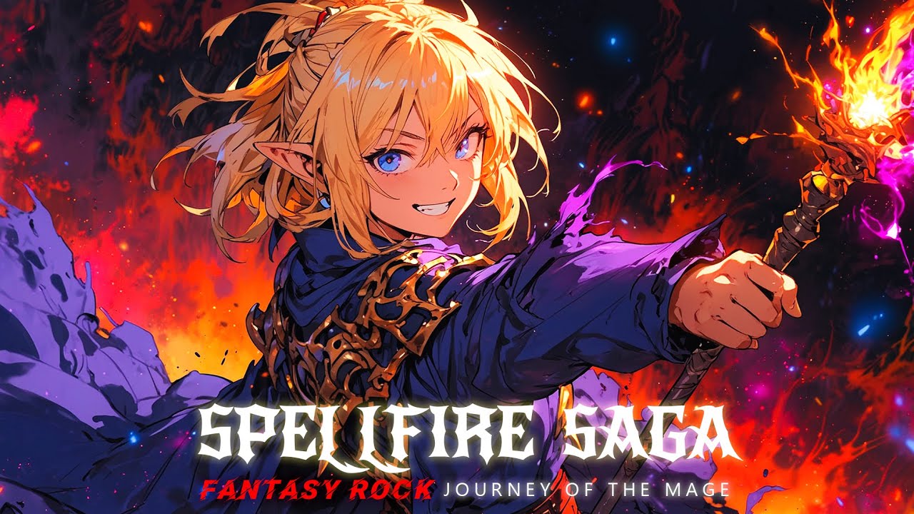 🔥 SPELLFIRE SAGA 🧙&zwj;♂️ 2 Hour Fantasy Rock Journey of the Mage Music for Work & Study