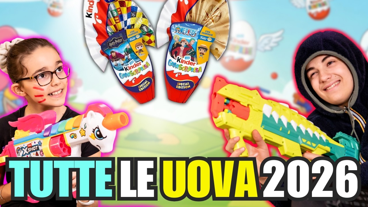 VERA CACCIA alle UOVA KINDER 2026: Tutte le Uova Kinder Gran Sorpresa