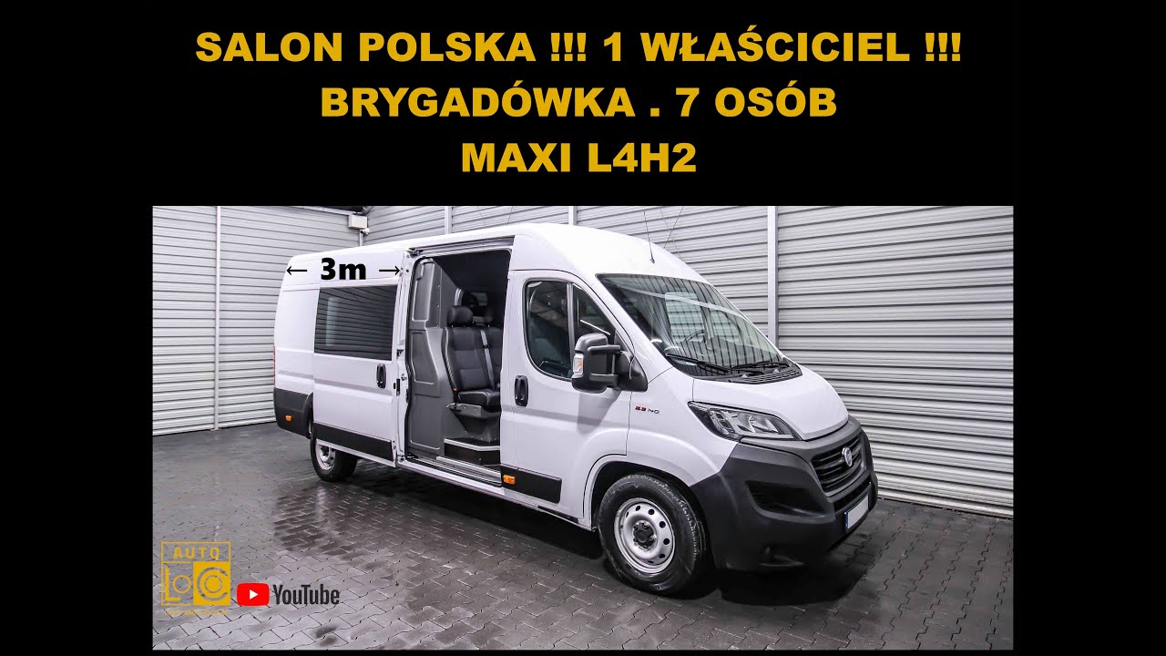 auto-leszno.otomoto.pl - Prezentacja FIAT DUCATO MAXI L4H2 BRYGAD&Oacute;WKA 7 OS&Oacute;B  AUTOTEST LESZNO