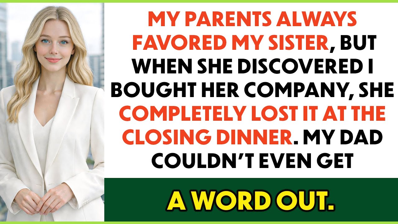 My Parents Always Favored My Sis, But When She Realized I Bought Her Company, She Completely Lost It