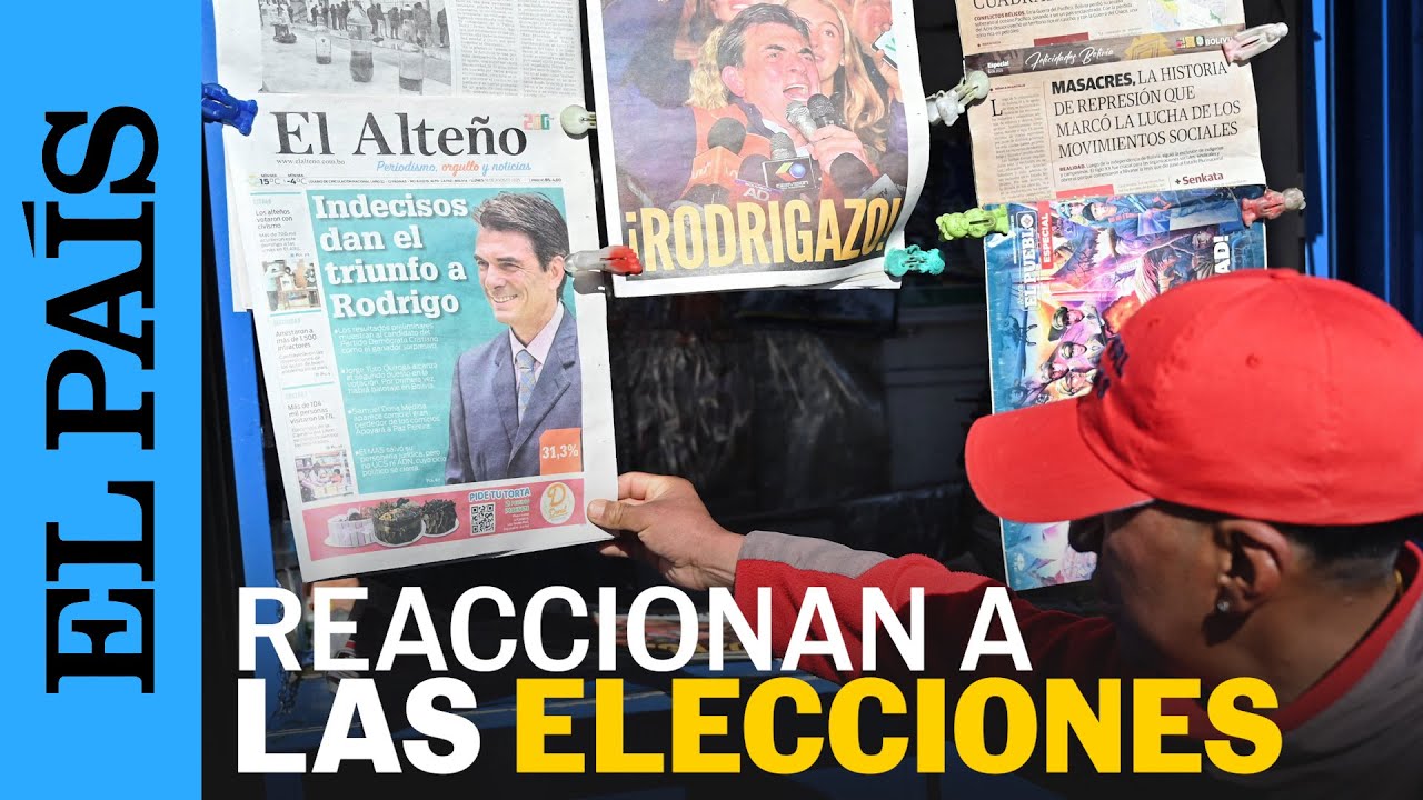 BOLIVIA: Reaccionan a los resultados de la primera vuelta de las elecciones | EL PAÍS