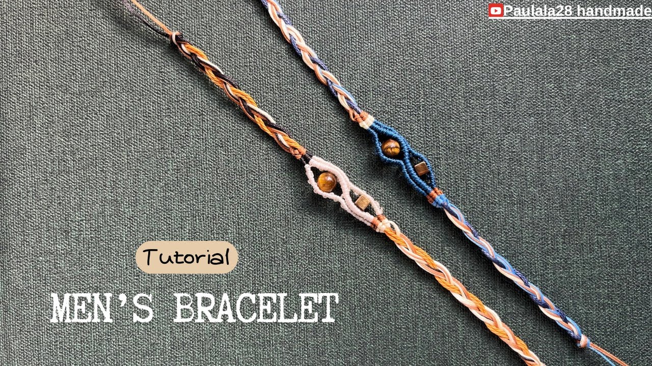Easy & simple Bracelet for men •Vòng tay nam pulsera de hilo Macrame tutorial DIY