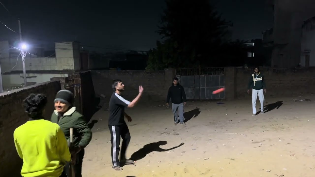 night cricket vlog 😎 | गली क्रिकेट स्टेडियम । how to play defence | सीरिज आपा जीत गया 🫡🏏