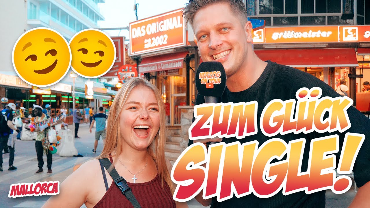 Zum GL&Uuml;CK SINGLE 😏😏 Stra&szlig;enumfrage BALLERMANN Mallorca 🏖️