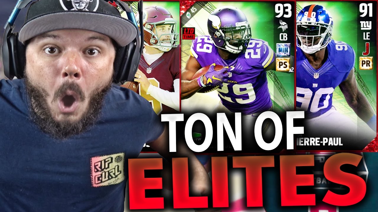 A TON OF ELITE PULLS!!  - MADDEN 17 ULTIMATE TEAM PACK OPENING