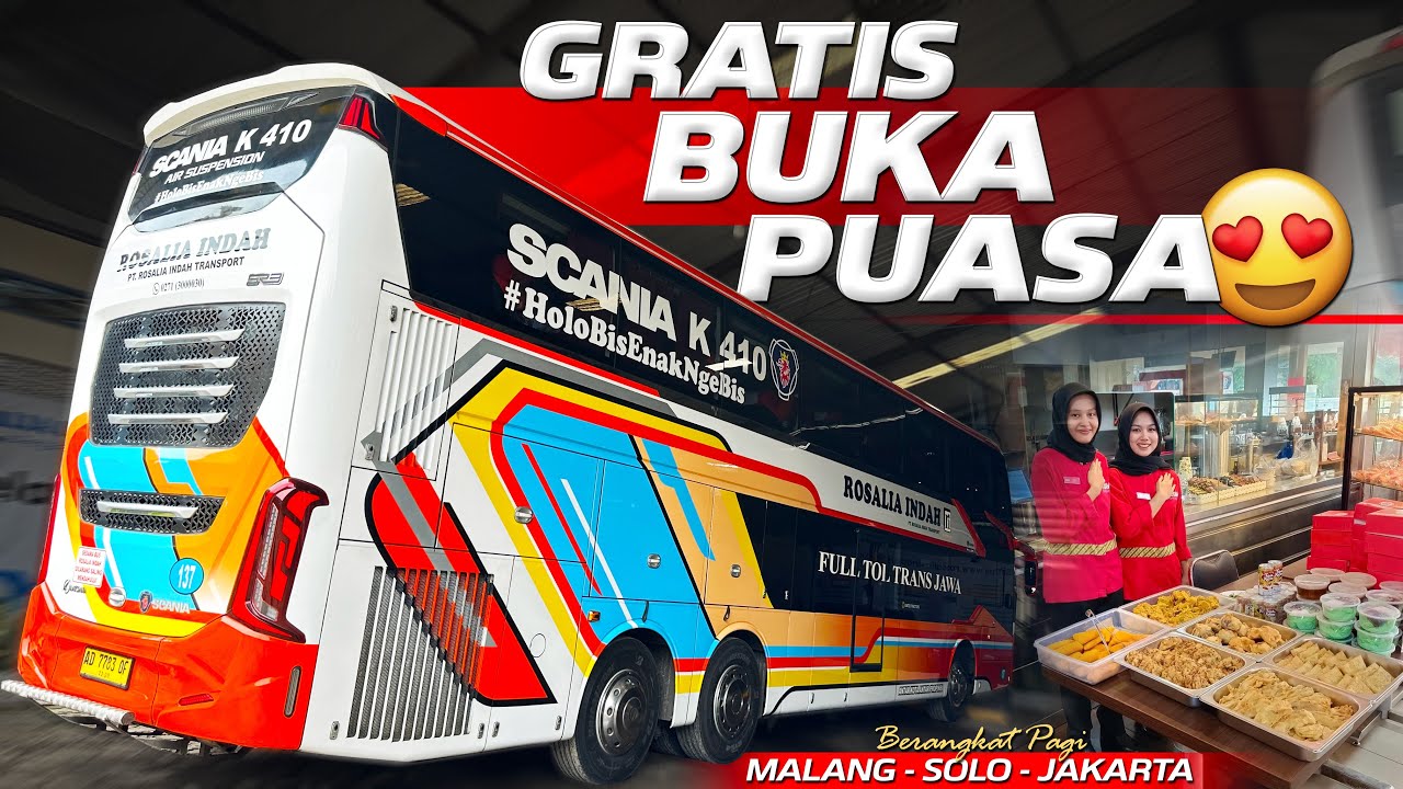 BULAN PUASA NAIK ROSALIA INDAH BERANGKAT PAGI ‼️Trip Solo - Jakarta with Rosalia Indah
