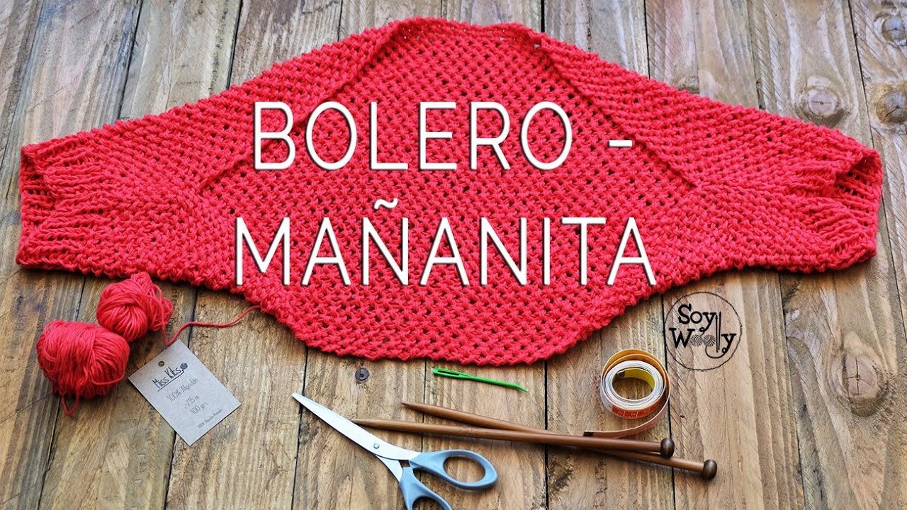 Cómo tejer un BOLERO/MAÑANITA/TORERA en dos agujas (moderno y fácil)