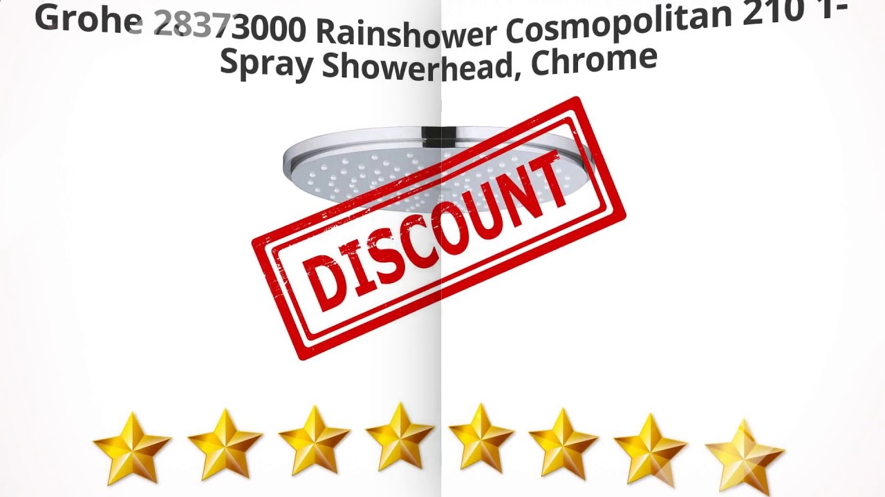 Grohe 28373000 Rainshower Cosmopolitan 210 1-Spray Showerhead,  | Review and Discount